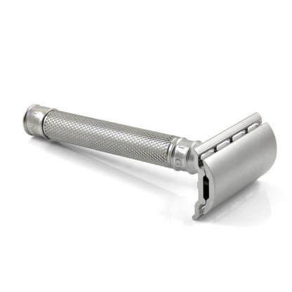 Edwin Jagger 3ONE6 Stainless Steel Safety Razor - Knurled Handle