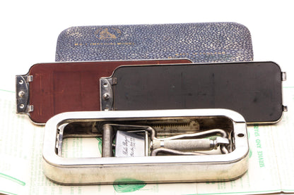 1940's Rolls Razor No1 Imperial Model in Blue Leather Case | Original Condition