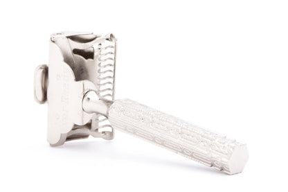 1930's Ever-Ready 1912 Chain Handle Style  Safety Razor | Factory Nickel Revamp