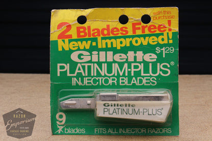Gillette Platinum Plus Injector (9) - New Old Stock (NOS) Razor Blades