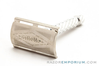 1960's Gillette Ball End Tech Spiral Handle Razor | Made in England