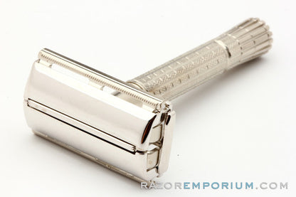 1957 C4 Gillette Flair Tip Super Speed Safety Razor | Rhodium Revamp