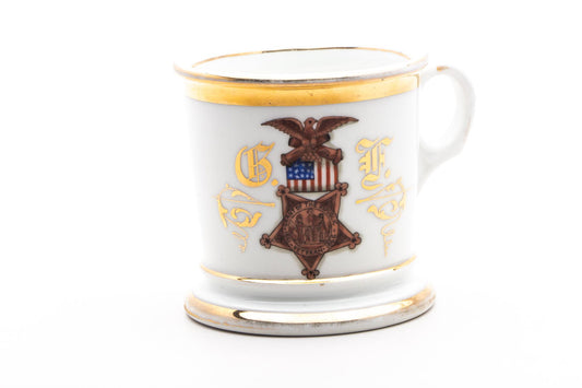 Vintage Hand Painted G.B.S Co. Veteran's Mug