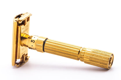 1961 G1 Gillette $1.95 Fatboy Double Edge Safety Razor | 24K Gold Revamp