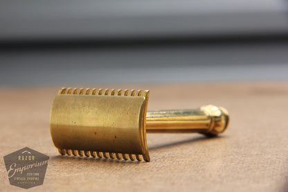 Gillette 1920's Basketweave Pocket Edition - Old Type  (DE) Travel Set
