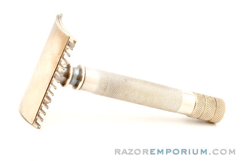 1904 RARE Gillette Double Ring Old Type Safety Razor (PAT. APPL'D FOR) Set w/ Case New York and Sealed Blades