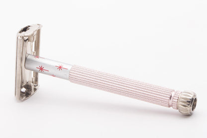 1966 L1 Gillette Pink Star Lady Gillette DE Safety Razor | Original Condition