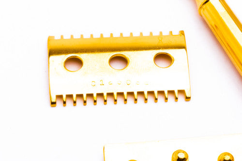 1912 Gillette Ball End Old Type Double Edge Safety Razor - 24k Gold Revamp