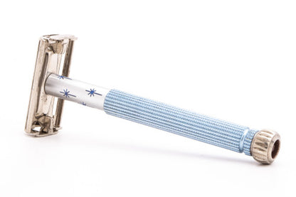 1971 R2 Gillette Blue Star Lady Gillette Double Edge Safety Razor| Original Condition