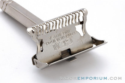 1930s Gem Single Edge Safety Razor | Factory Nickel Revamp