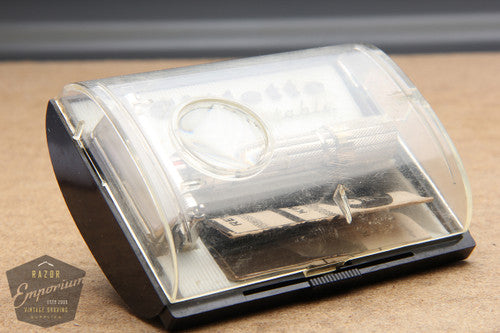 Gillette 1959 Fatboy / $1.95 Adjustable DE Safety Razor in Case - E2
