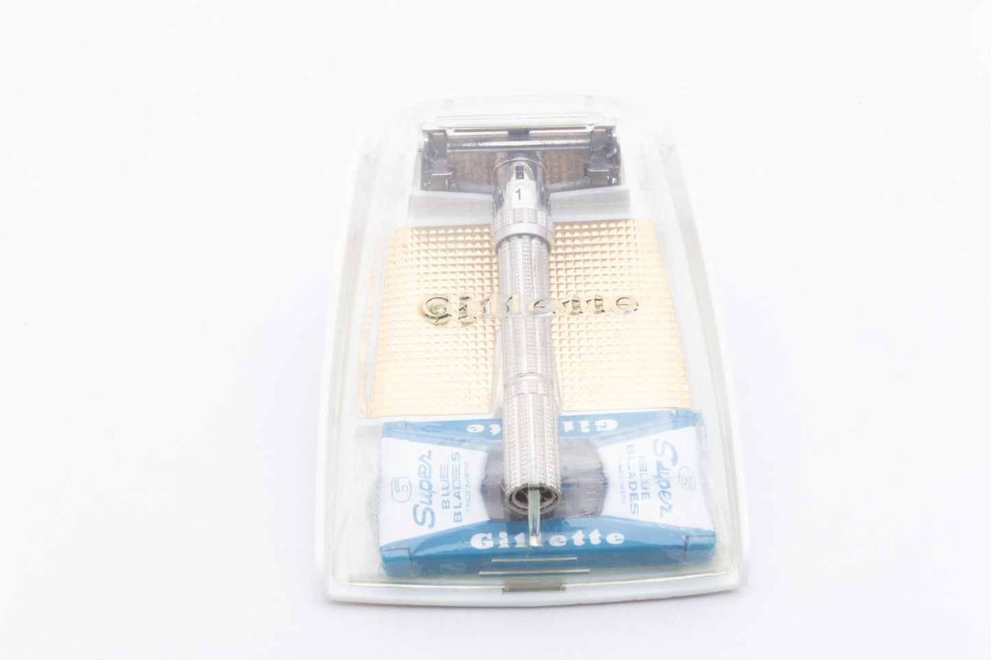 1963 I3 Gillette Slim Adjustable Double Edge Safety Razor Set | Original Condition