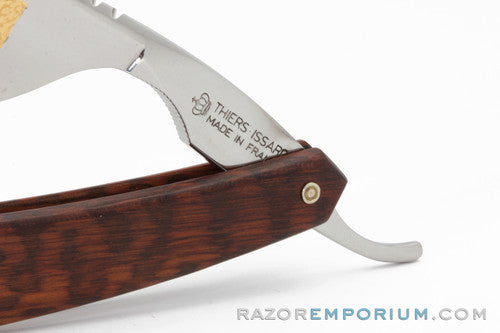 13/16" Thiers-Issard Full Hollow Ground Straight Snakewood Razor