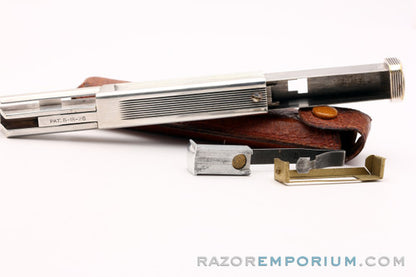 1927-32 Schick Type B Silver SE Repeating Injector Razor w/ Case