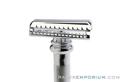 SCRATCH & DENT Merkur 39C - HD Long Handle Barber Pole Safety Razor, Slant Bar