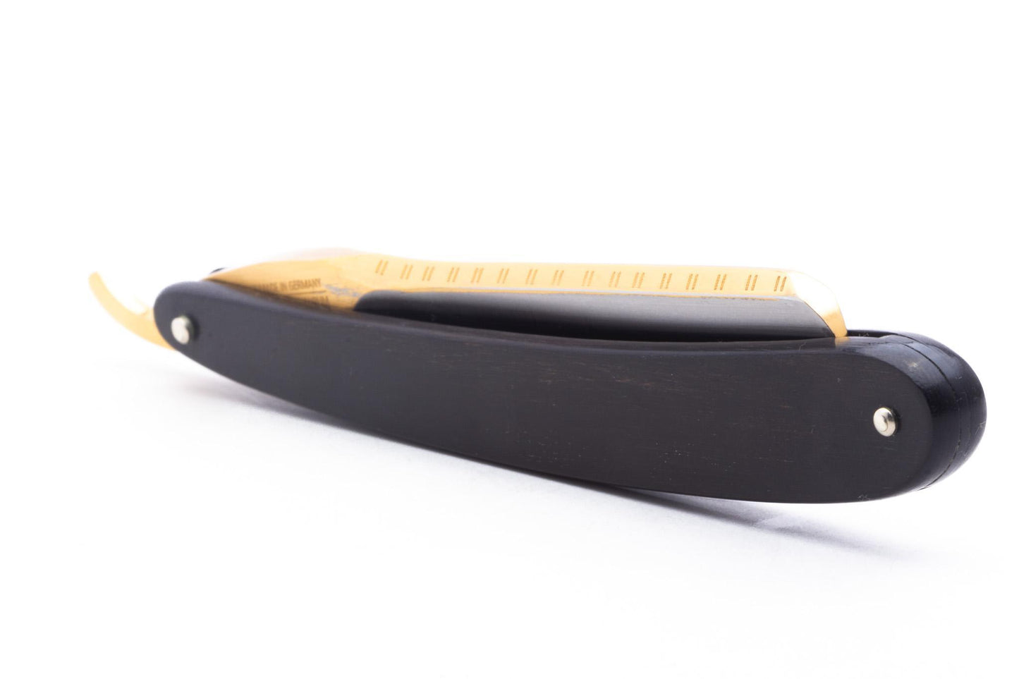 6/8" Dovo Solingen "Bismark" Ebony Scales Straight Razor