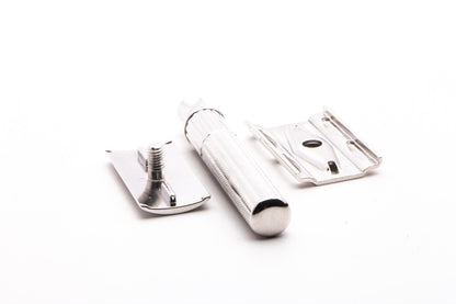 1939-47 Gillette '1932' Fat Handle Tech Double Edge Safety Razor | Rhodium Revamp