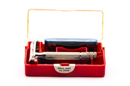 1950 V3 Gillette Super Speed Double Edge Safety Razor Set | Original Condition