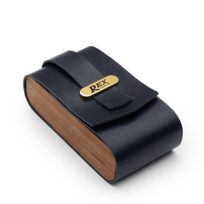Rex Supply Co. | Navy & Gold Double Edge Safety Razor Case