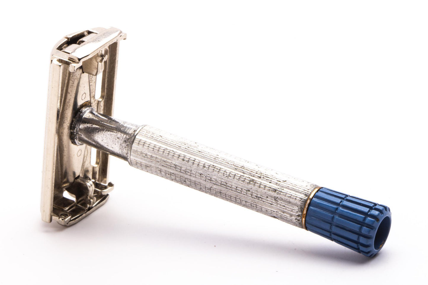 1955 A4 Gillette Light / Blue-Tip Double Edge Flare Tip Safety Razor | Original Condition