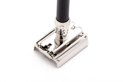 1969 O2 Gillette Super Adjustable 109 Double Edge Safety Razor | Factory Nickel Revamp