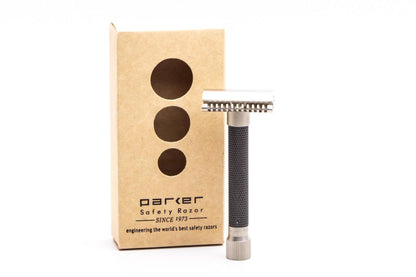 Parker Variant Adjustable Razor - Graphite | Open Comb
