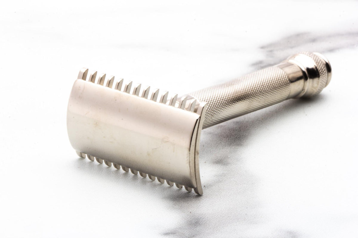 1920's Gillette Ball End Open Comb Double Edge Safety Razor Set | Original Condition