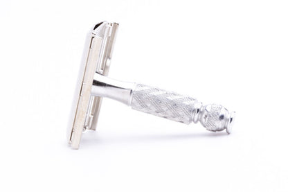 1966 Gillette Ball End Tech Travel Spiral Handle Razor M1