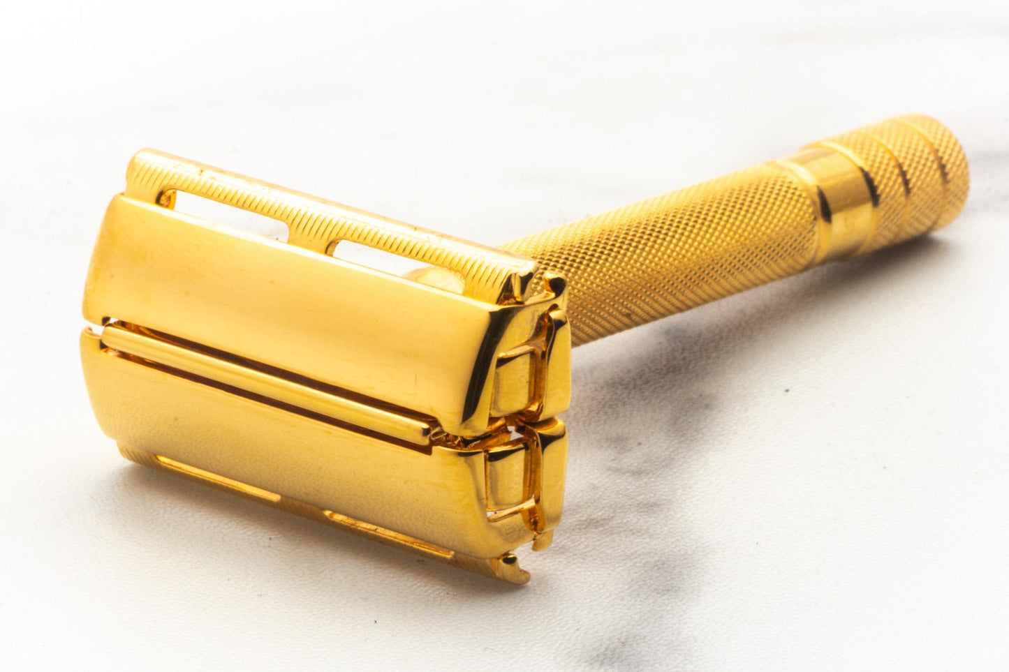 1941 Gillette Ranger Tech Double Edge Safety Razor Set | 24K Gold Revamp