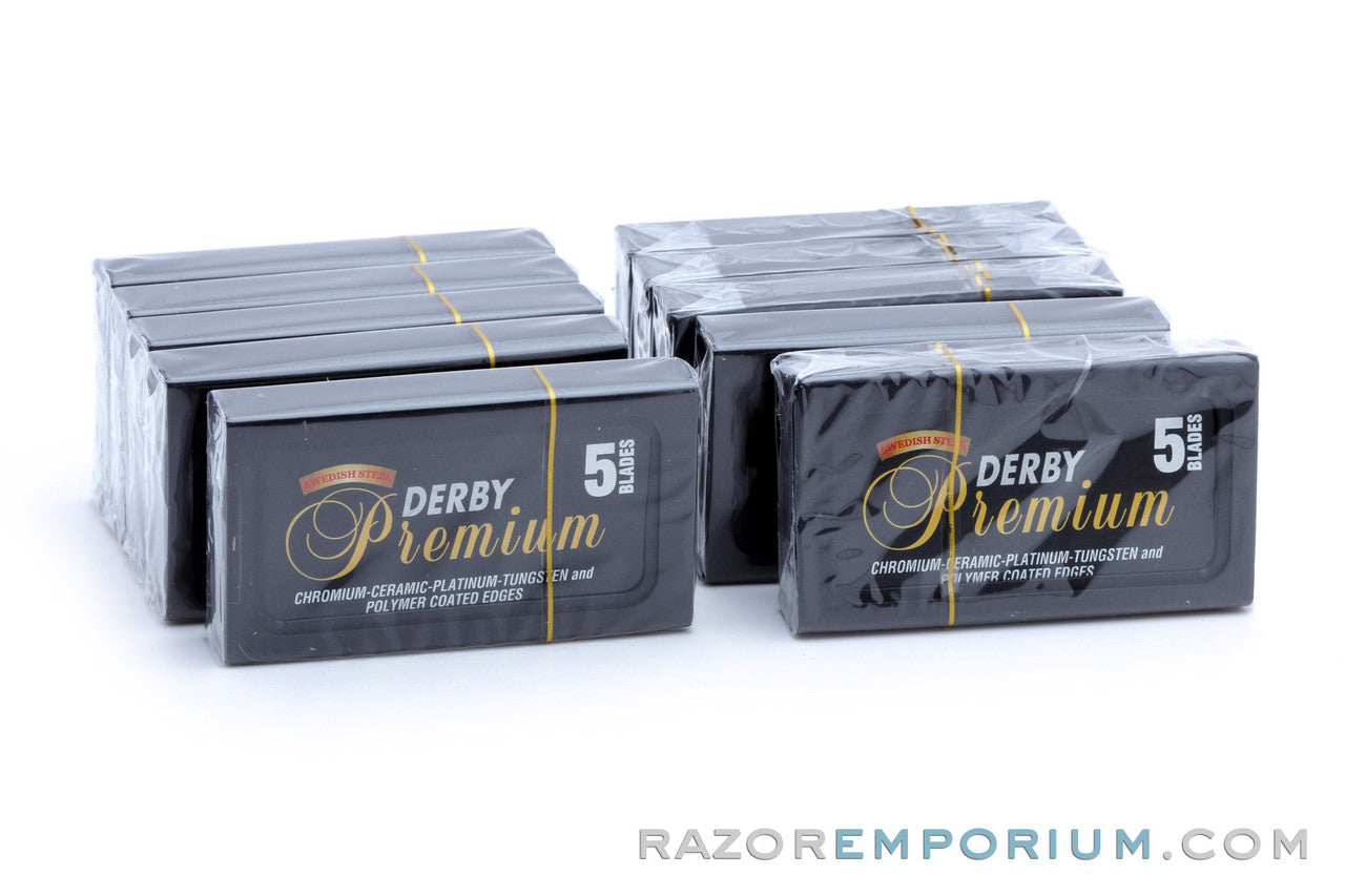 Derby Premium Platinum Double Edge (DE) Razor Blades