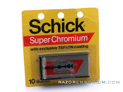 Schick DE Super Chromium - New Old Stock (NOS) Razor Blades