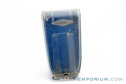 1960's Gillette Blue Snap Case Made in England