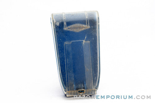 1960's Gillette Blue Snap Case Made in England