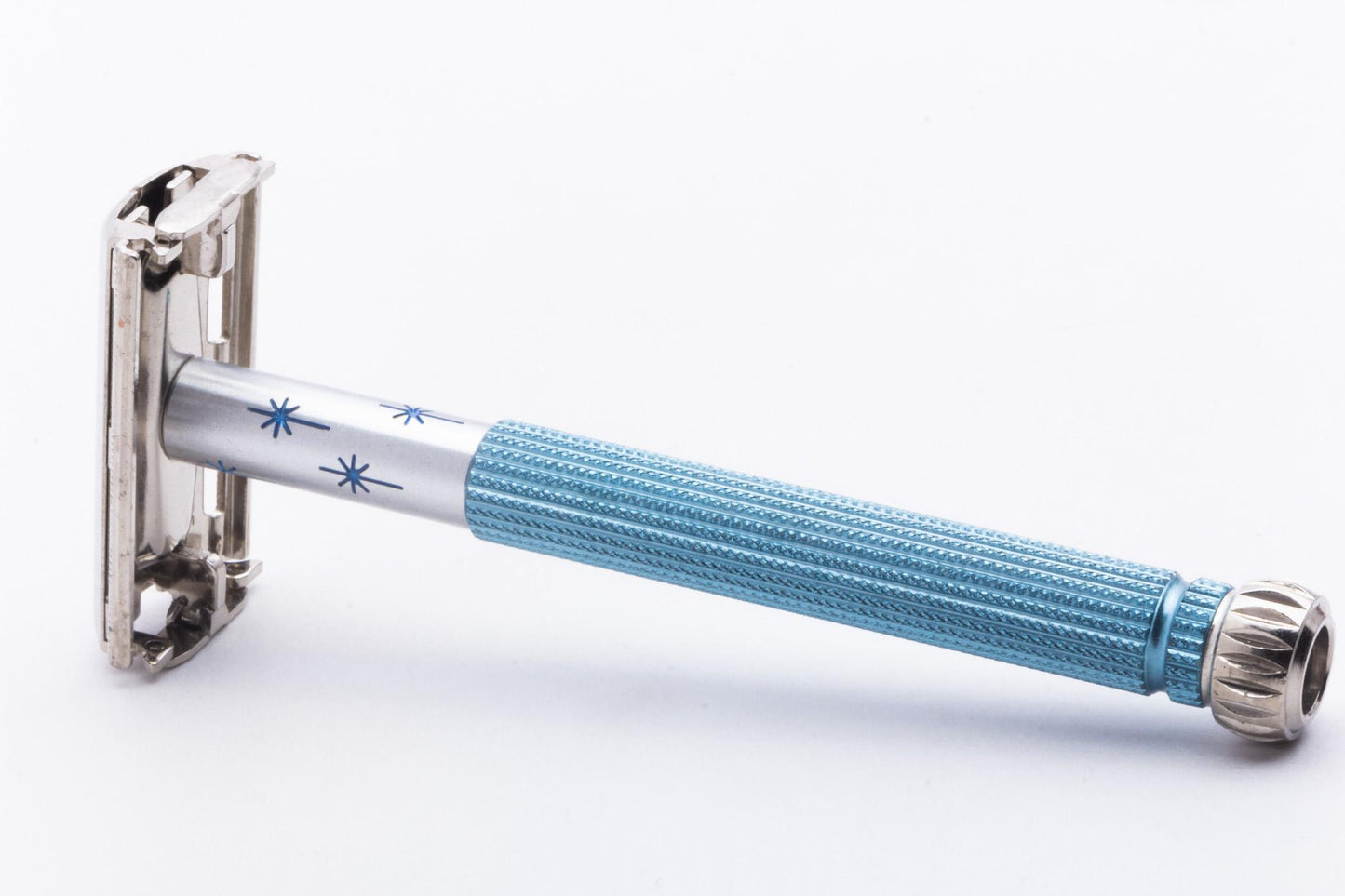 1971 R3 Gillette Blue Star Lady Gillette DE Safety Razor | Original Condition