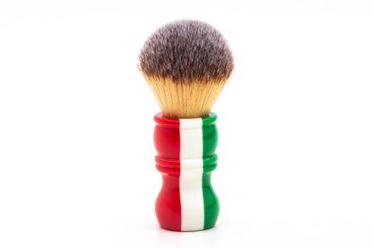 RazoRock | Italian Barber Italian Flag Plissoft Synthetic Shaving Brush - 24mm