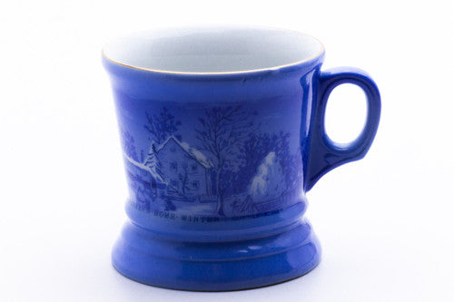 Farmer's Home in Winter Currier & Ives Shave Mug