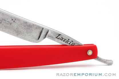 5/8" Larkin Round Point Red Scales Straight Razor | Germany