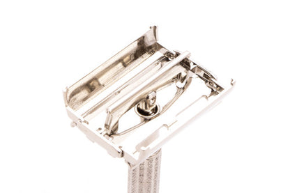 1965 K4 Gillette Flare Tip Double Edge Super Speed Safety Razor  | Factory Nickel Revamp