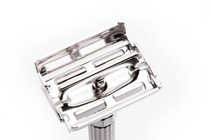 1958 D3 Gillette TTO Fatboy Adjustable Double Edge Safety Razor | Rhodium Revamp