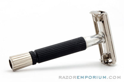 1970 Gillette Black Handle Super Speed Safety Double Edge Razor P4