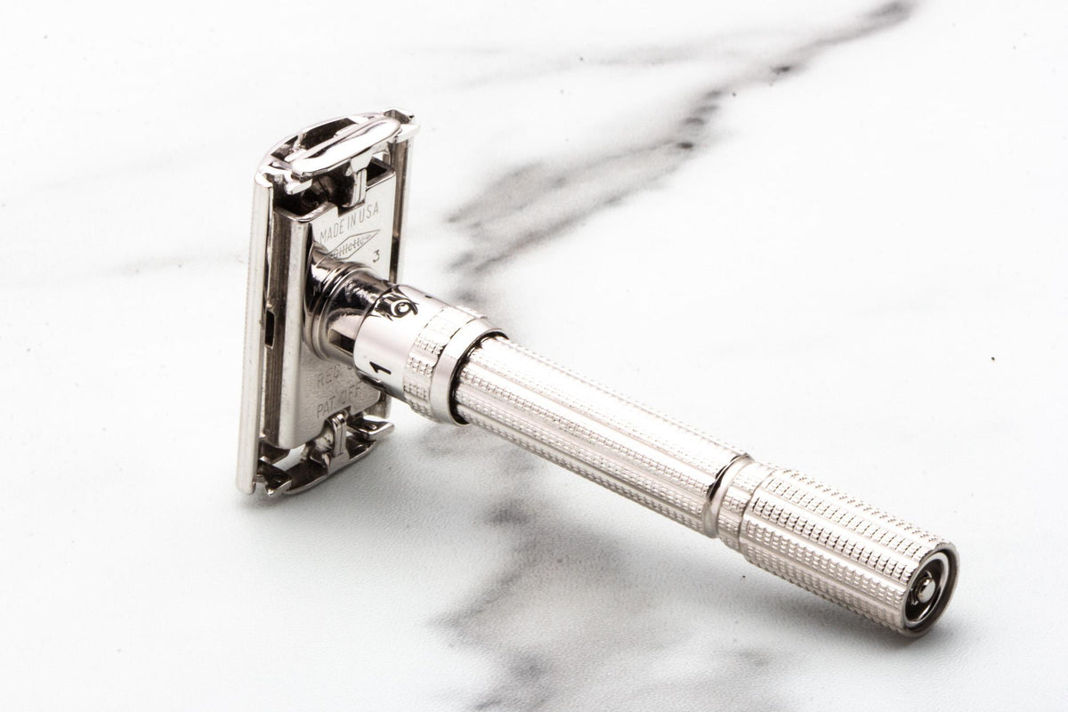 1967 M3 Gillette Slim Adjustable Double Edge Safety Razor  | Rhodium Revamp