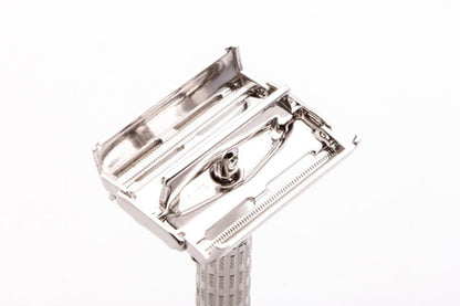 1955 A2 Gillette Red Tip Super Speed Double Edge Safety Razor | Rhodium Revamp