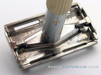 1965 K1 Gillette Champagne Star Lady Gillette DE Safety Razor