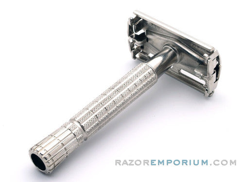 1956 B2 Gillette Flair Tip Super Speed Safety DE Razor | Factory Nickel Revamp