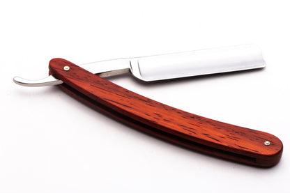 5/8" Ralf Aust Spanish Tip Straight Razor | Red Wood Scales