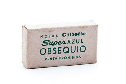 Super Azul Obsequio - Gillette Super Blue Blades - Made in Argentina - Double Edge Razor Blades