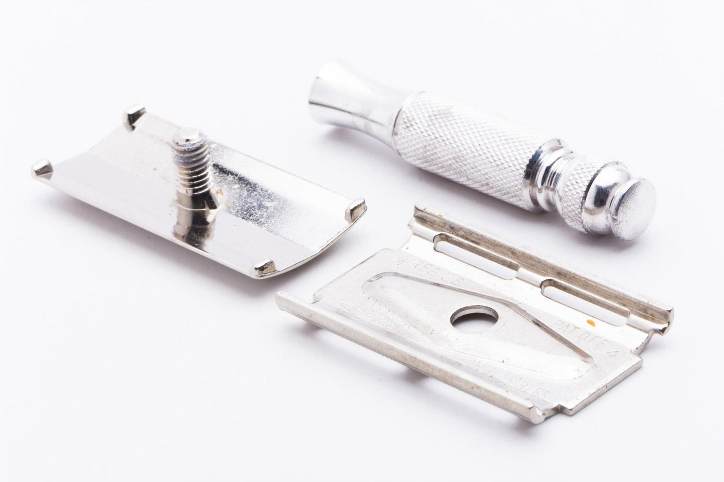 1967 M4 Gillette Travel Tech Double Edge Safety Razor Set | Original Condition