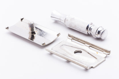 1967 M4 Gillette Travel Tech Double Edge Safety Razor Set | Original Condition