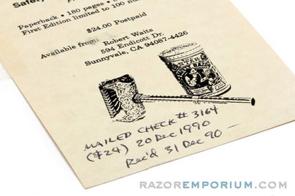 First Edition: Safety Razor Reference Guide by Robert K. Waits
