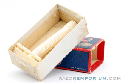 1940's Rotbart DE Safety Bakelite Travel Razor w/ Box